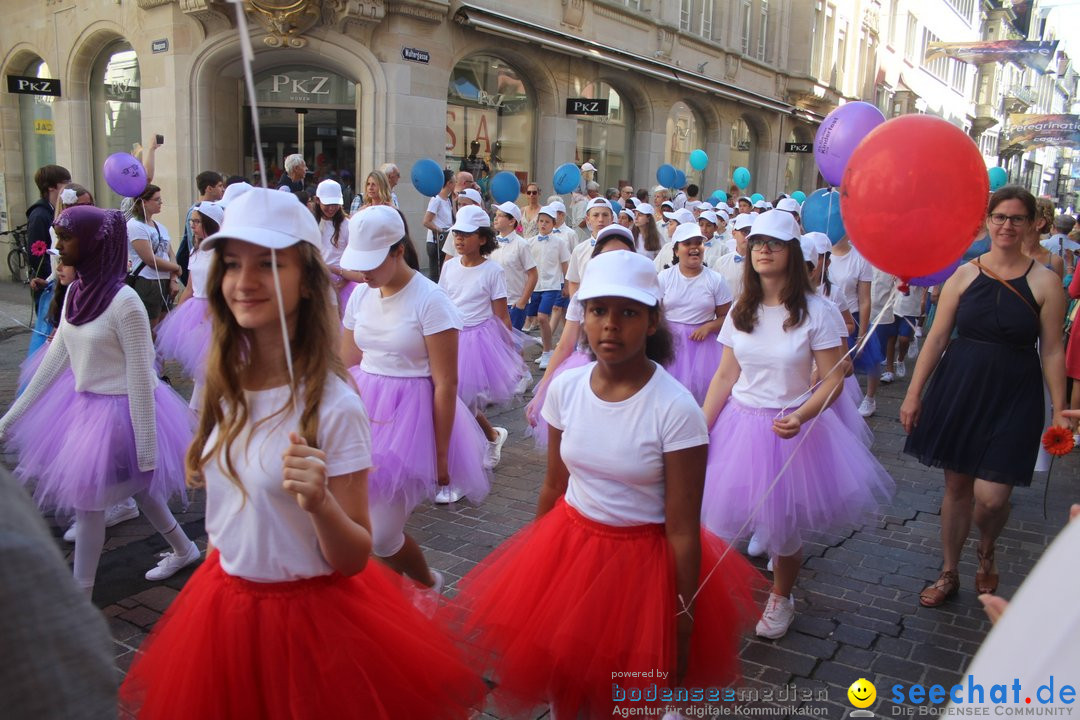 Kinderfest mit 30.000 Besuchern: St. Gallen, 20.06.2018