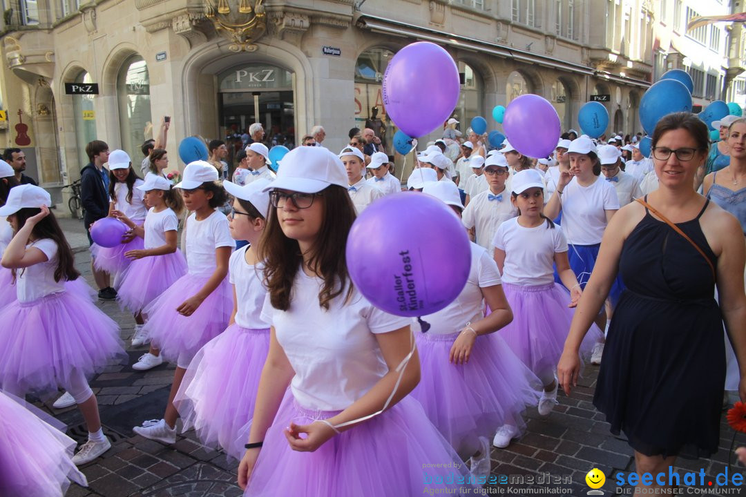 Kinderfest mit 30.000 Besuchern: St. Gallen, 20.06.2018