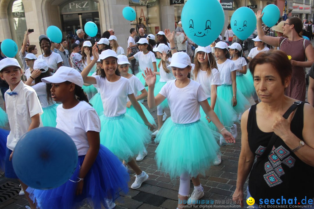 Kinderfest mit 30.000 Besuchern: St. Gallen, 20.06.2018