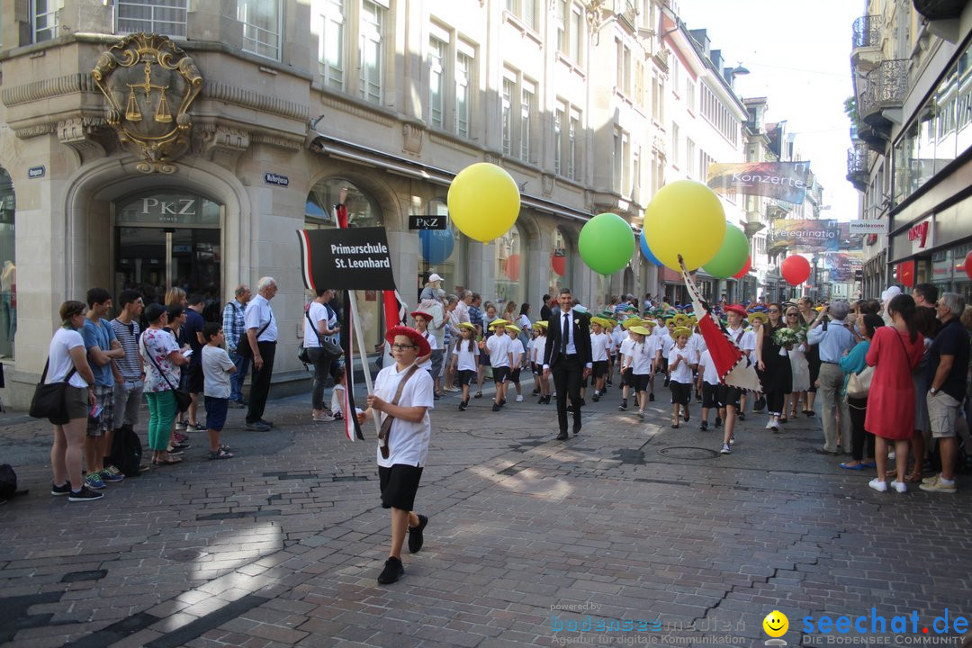 Kinderfest mit 30.000 Besuchern: St. Gallen, 20.06.2018