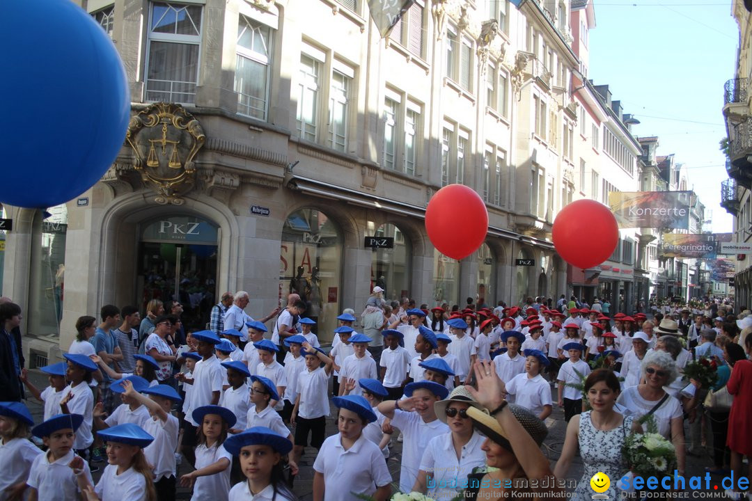 Kinderfest mit 30.000 Besuchern: St. Gallen, 20.06.2018