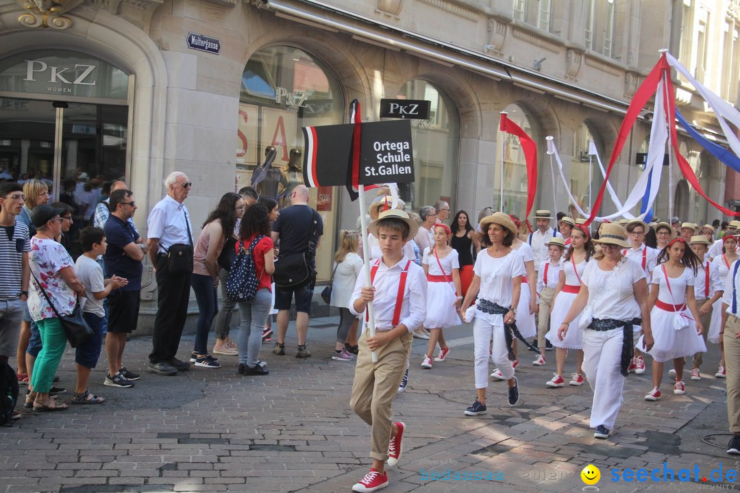 Kinderfest mit 30.000 Besuchern: St. Gallen, 20.06.2018