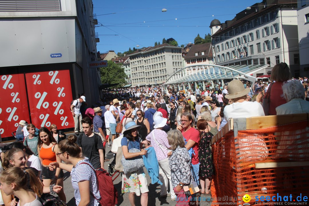 Kinderfest mit 30.000 Besuchern: St. Gallen, 20.06.2018