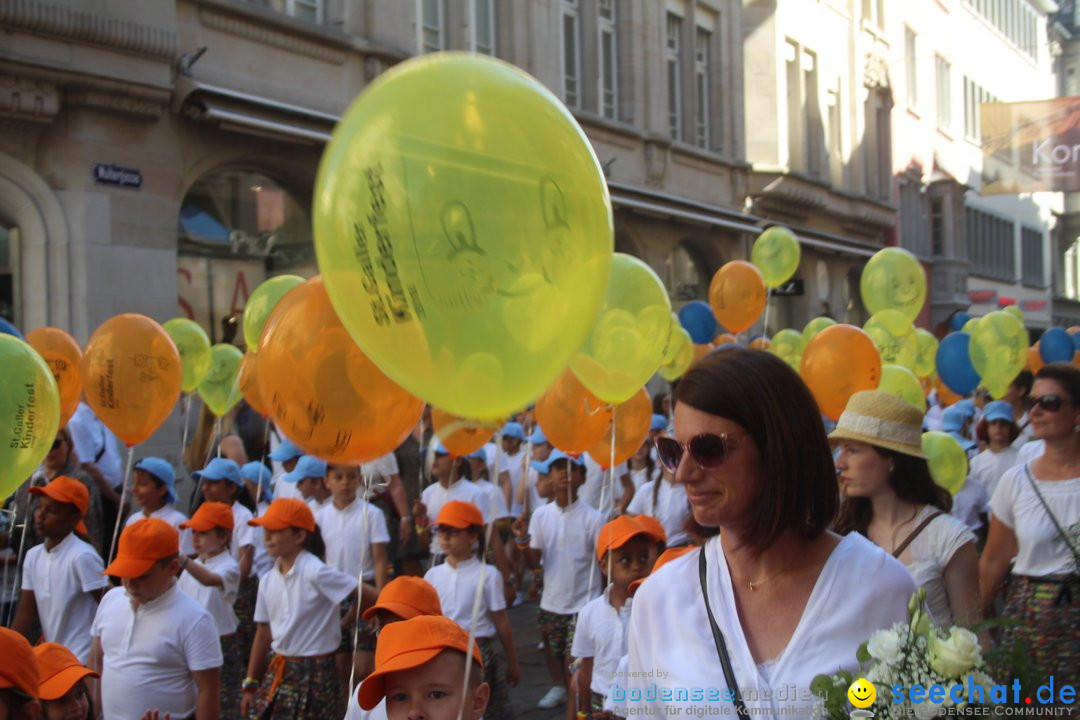 Kinderfest mit 30.000 Besuchern: St. Gallen, 20.06.2018