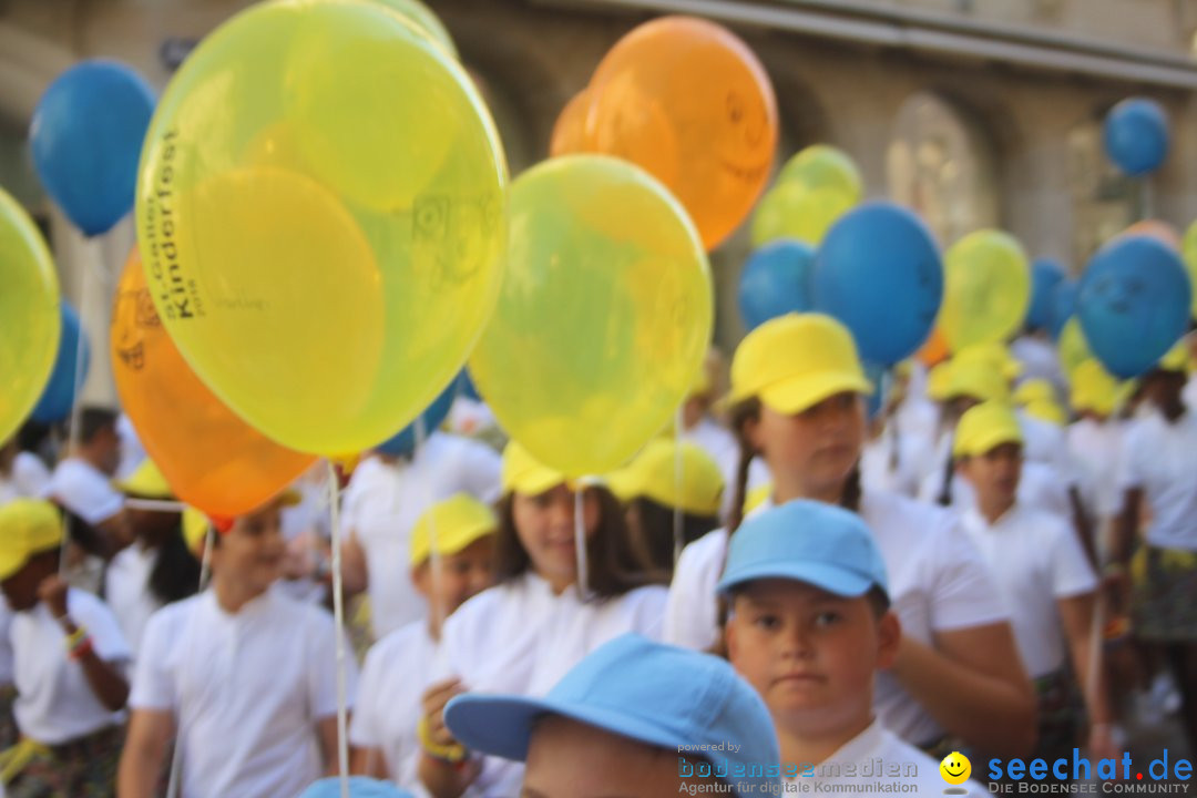 Kinderfest mit 30.000 Besuchern: St. Gallen, 20.06.2018