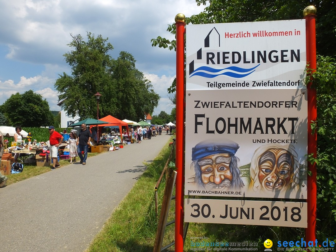 Flohmarkt: Zwiefaltendorf, 30.06.2018