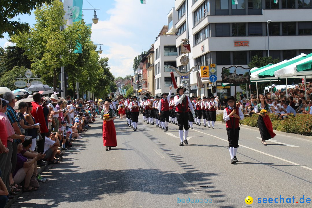 70. Seehasenfest mit Umzug: Friedrichshafen am Bodensee, 15.07.2018