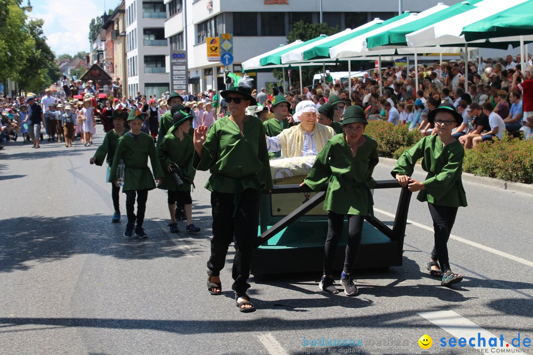 70. Seehasenfest mit Umzug: Friedrichshafen am Bodensee, 15.07.2018