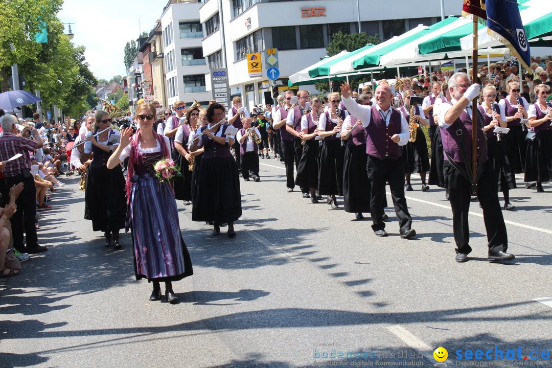 70. Seehasenfest mit Umzug: Friedrichshafen am Bodensee, 15.07.2018