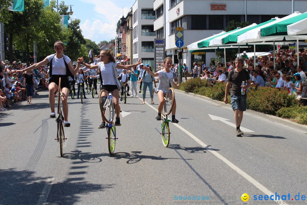 70. Seehasenfest mit Umzug: Friedrichshafen am Bodensee, 15.07.2018