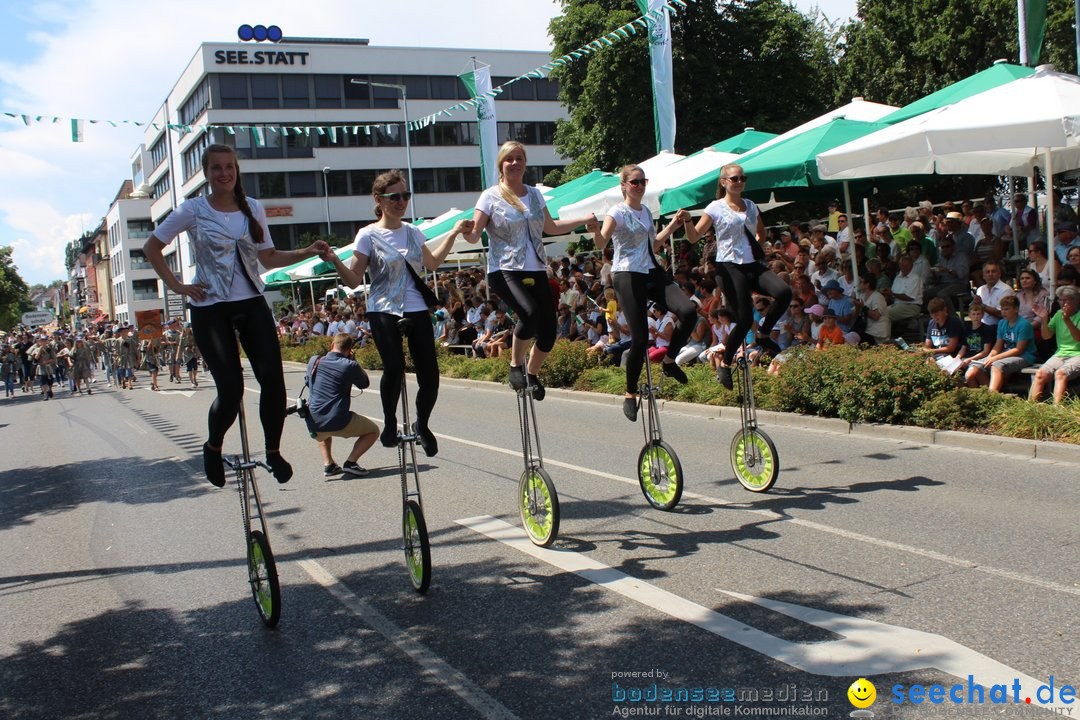 70. Seehasenfest mit Umzug: Friedrichshafen am Bodensee, 15.07.2018