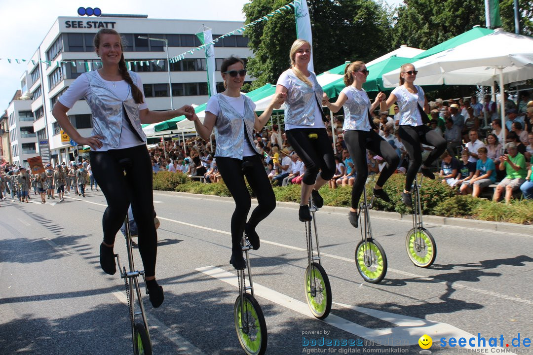 70. Seehasenfest mit Umzug: Friedrichshafen am Bodensee, 15.07.2018