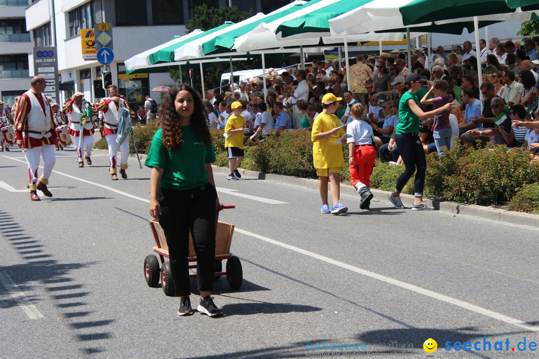 70. Seehasenfest mit Umzug: Friedrichshafen am Bodensee, 15.07.2018