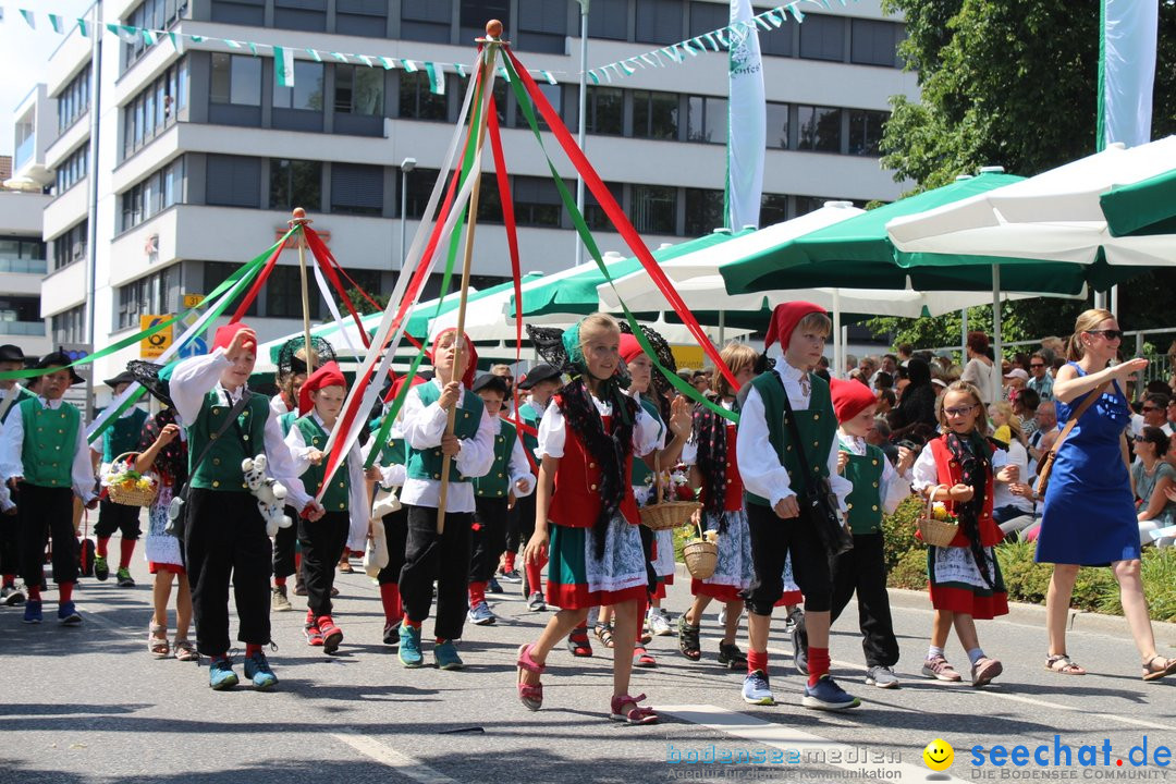 70. Seehasenfest mit Umzug: Friedrichshafen am Bodensee, 15.07.2018