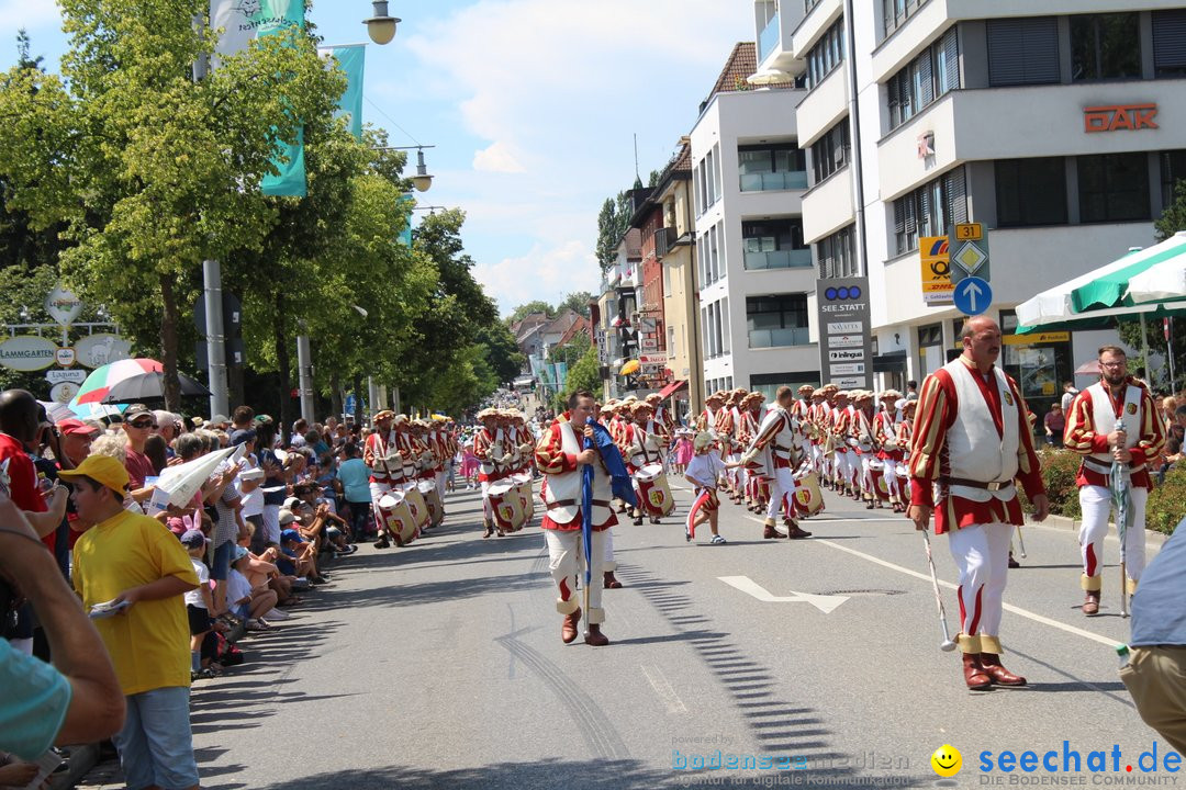 70. Seehasenfest mit Umzug: Friedrichshafen am Bodensee, 15.07.2018