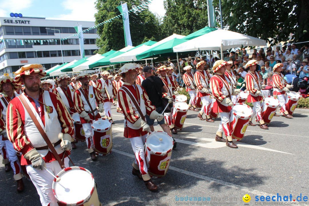 70. Seehasenfest mit Umzug: Friedrichshafen am Bodensee, 15.07.2018