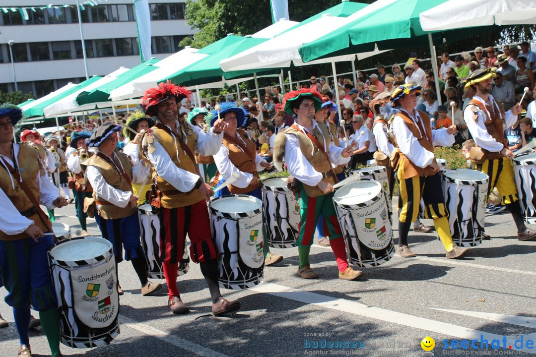 70. Seehasenfest mit Umzug: Friedrichshafen am Bodensee, 15.07.2018