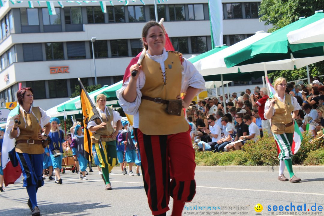 70. Seehasenfest mit Umzug: Friedrichshafen am Bodensee, 15.07.2018