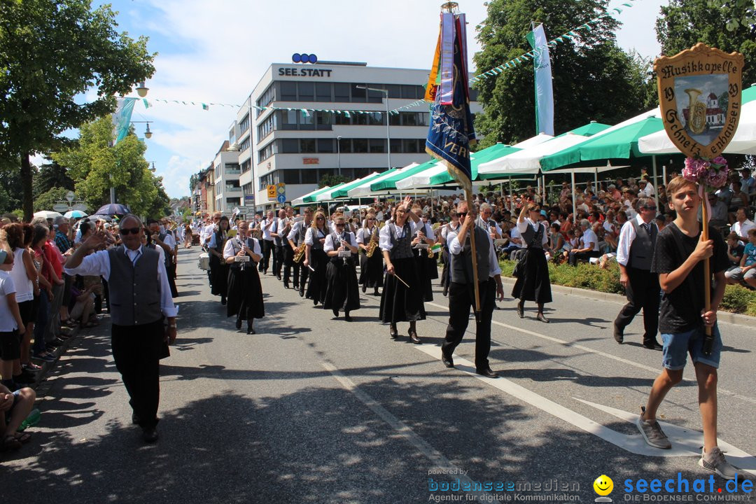 70. Seehasenfest mit Umzug: Friedrichshafen am Bodensee, 15.07.2018