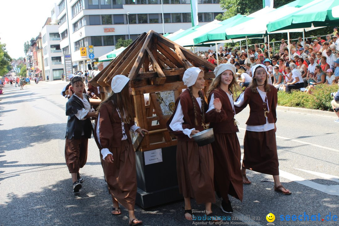 70. Seehasenfest mit Umzug: Friedrichshafen am Bodensee, 15.07.2018