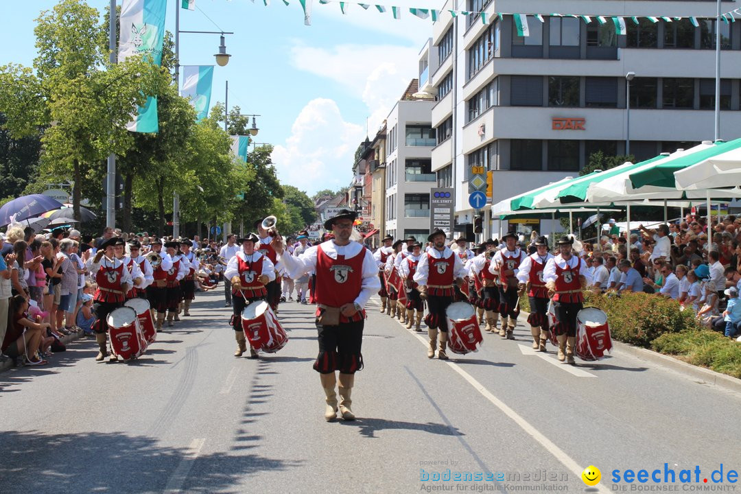 70. Seehasenfest mit Umzug: Friedrichshafen am Bodensee, 15.07.2018