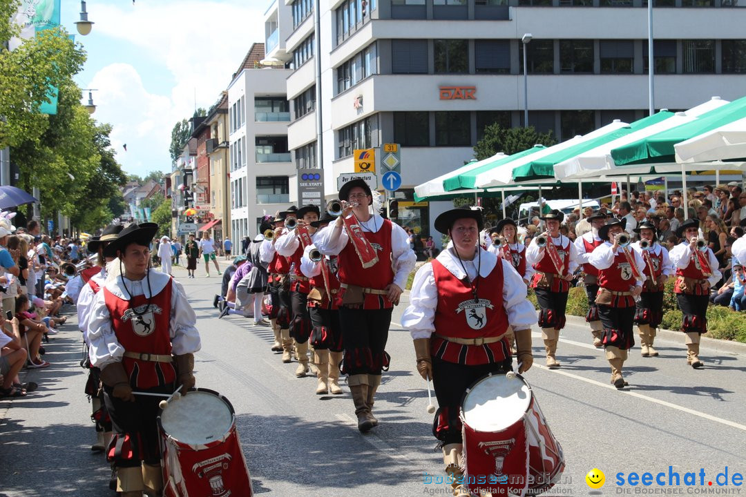 70. Seehasenfest mit Umzug: Friedrichshafen am Bodensee, 15.07.2018