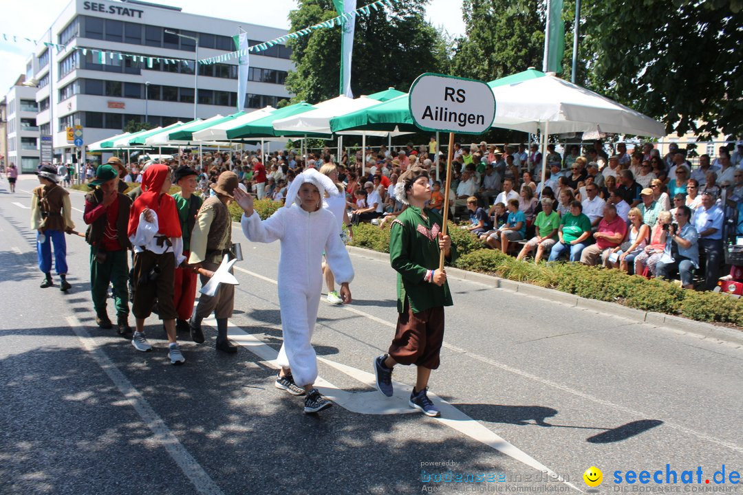 70. Seehasenfest mit Umzug: Friedrichshafen am Bodensee, 15.07.2018