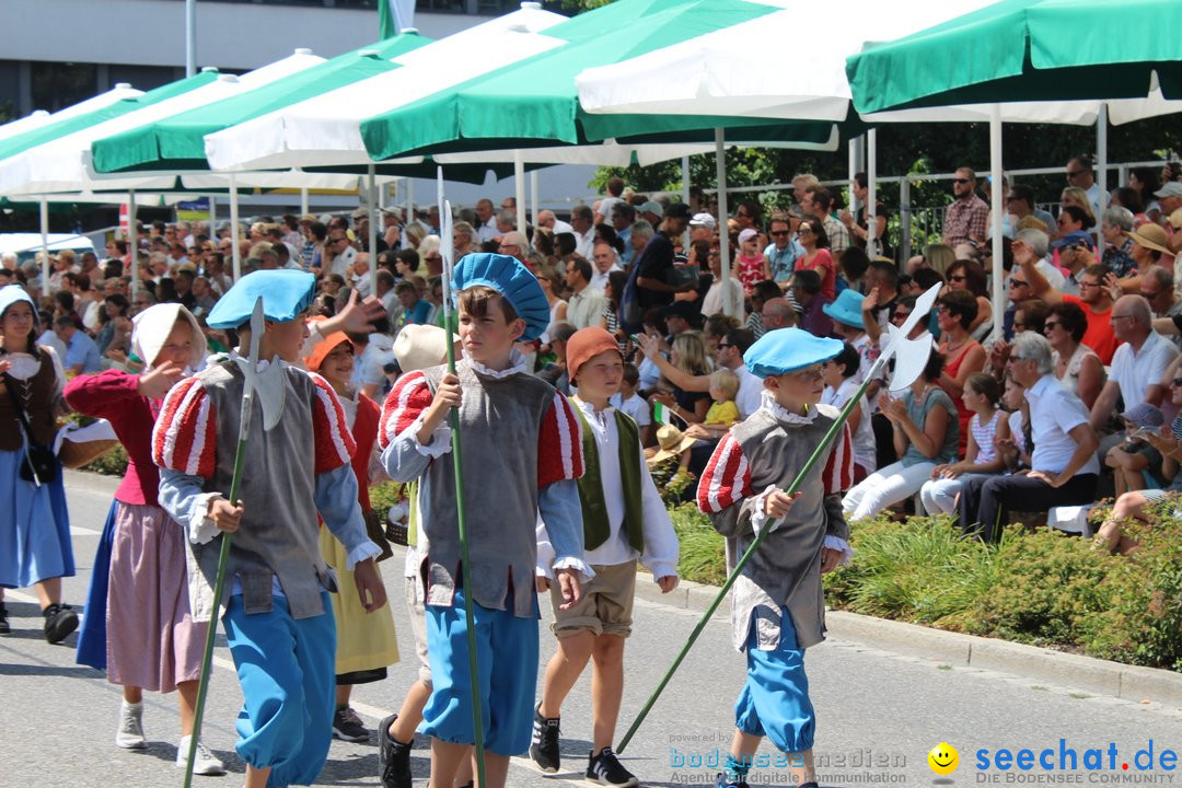 70. Seehasenfest mit Umzug: Friedrichshafen am Bodensee, 15.07.2018