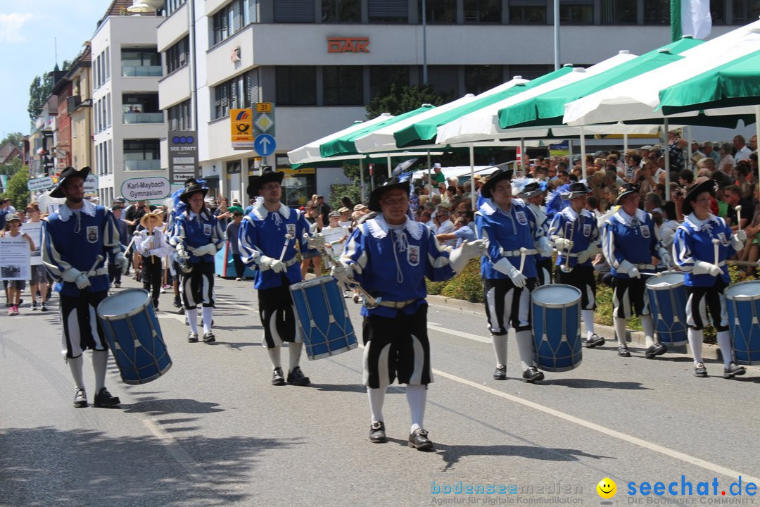 70. Seehasenfest mit Umzug: Friedrichshafen am Bodensee, 15.07.2018