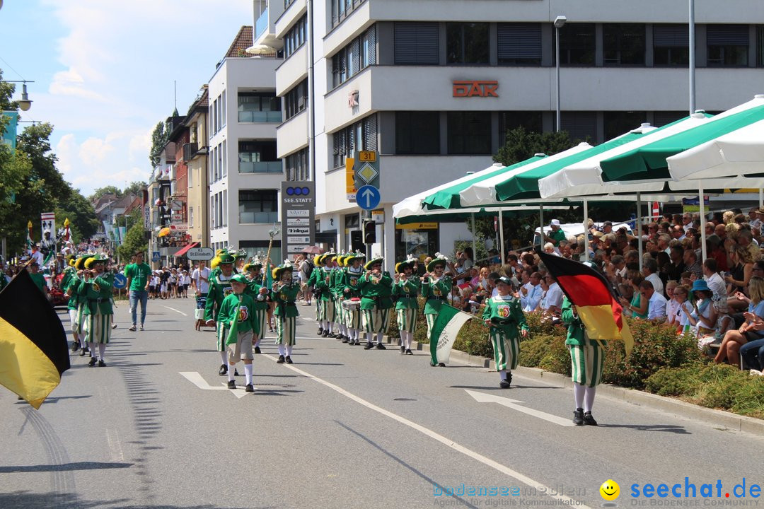 70. Seehasenfest mit Umzug: Friedrichshafen am Bodensee, 15.07.2018