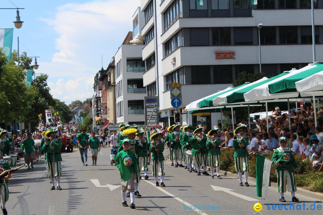 70. Seehasenfest mit Umzug: Friedrichshafen am Bodensee, 15.07.2018