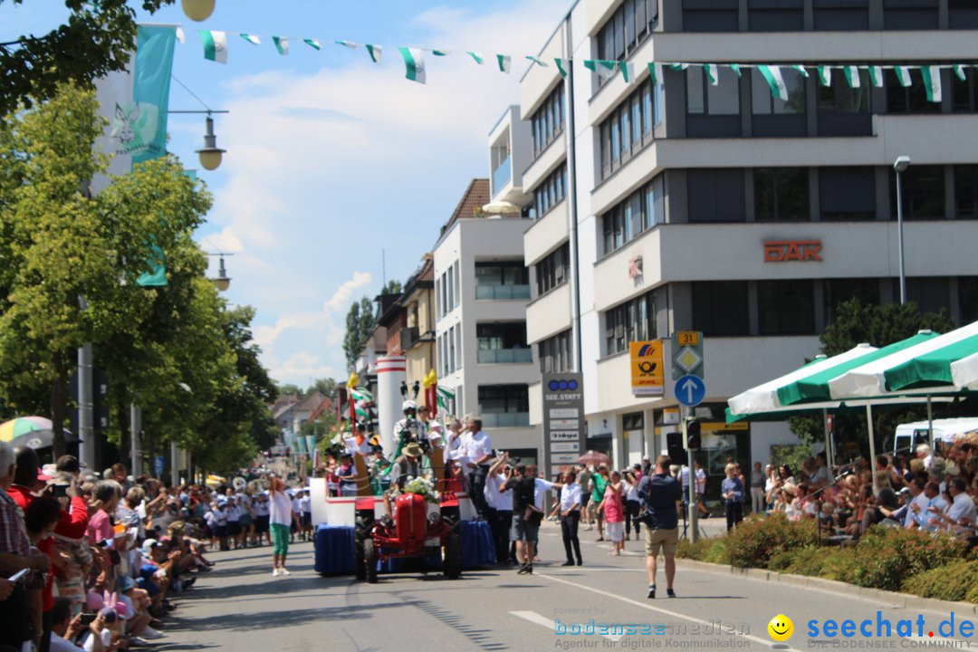 70. Seehasenfest mit Umzug: Friedrichshafen am Bodensee, 15.07.2018