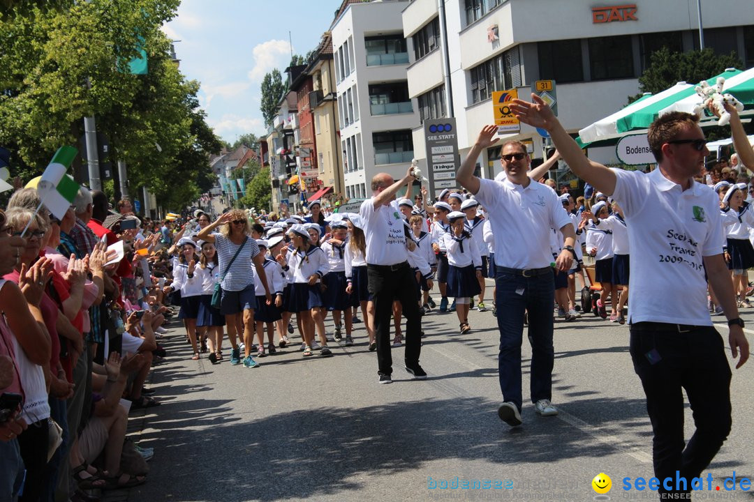 70. Seehasenfest mit Umzug: Friedrichshafen am Bodensee, 15.07.2018