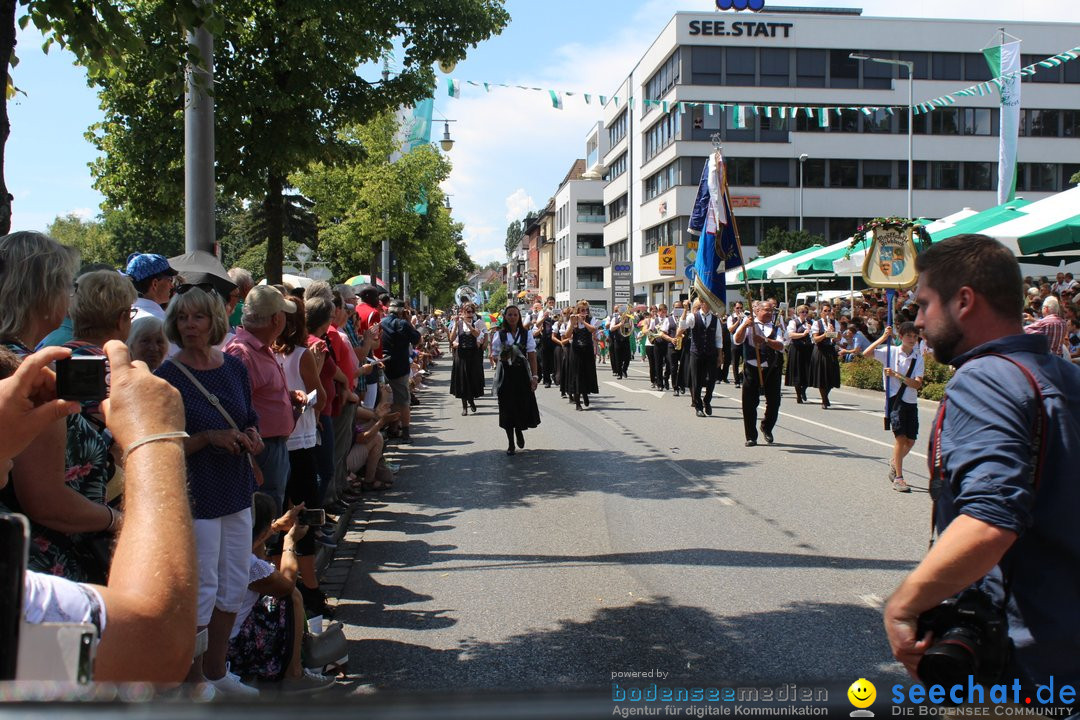 70. Seehasenfest mit Umzug: Friedrichshafen am Bodensee, 15.07.2018