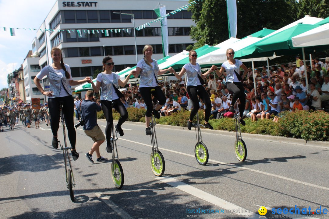 70. Seehasenfest mit Umzug: Friedrichshafen am Bodensee, 15.07.2018