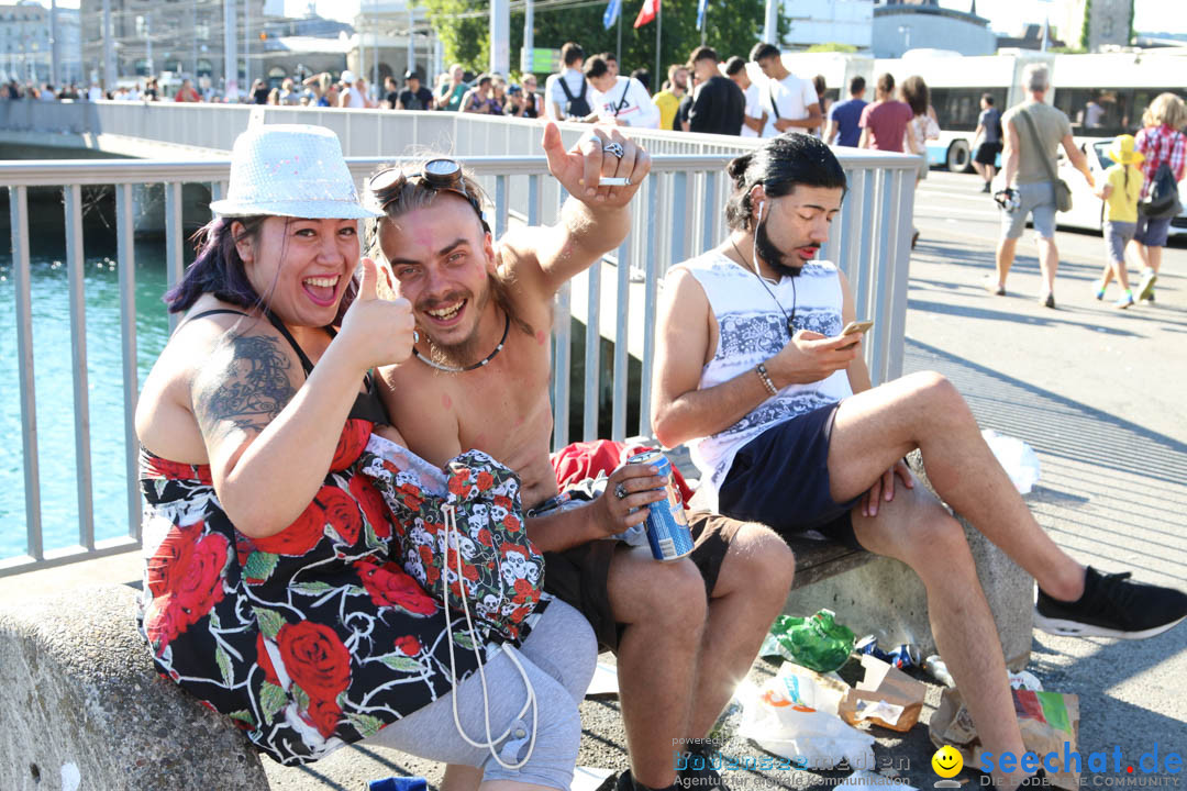 Streetparade 2018 - Culture of tolerance: Zuerich, 11.08.2018