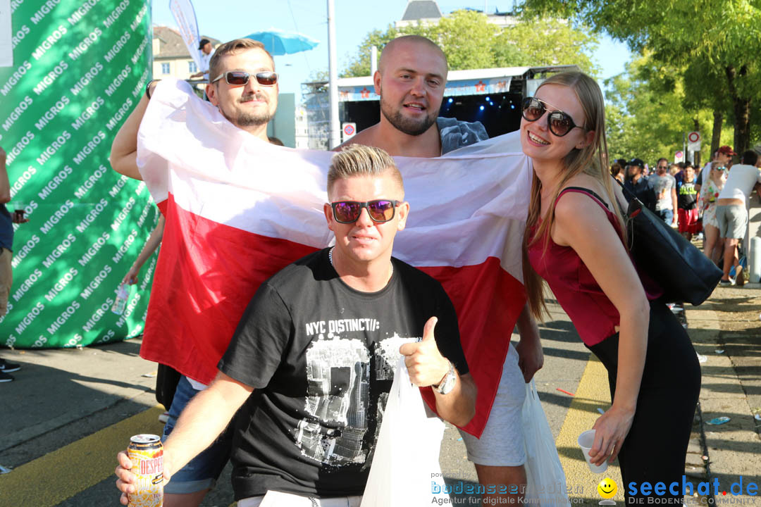 Streetparade 2018 - Culture of tolerance: Zuerich, 11.08.2018