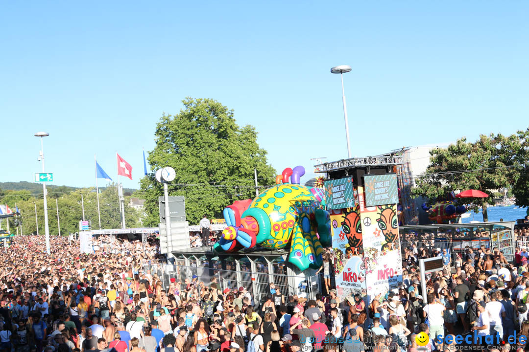 Streetparade 2018 - Culture of tolerance: Zuerich, 11.08.2018