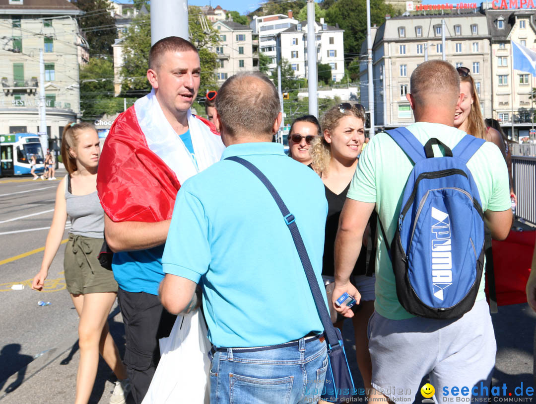 Streetparade 2018 - Culture of tolerance: Zuerich, 11.08.2018