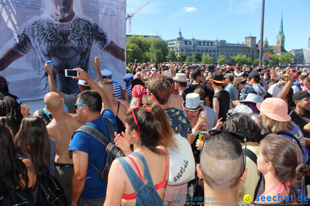 Streetparade 2018 - Culture of tolerance: Zuerich, 11.08.2018