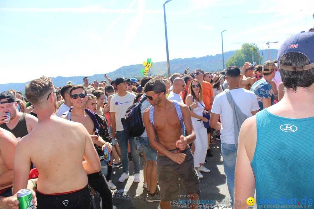 Streetparade 2018 - Culture of tolerance: Zuerich, 11.08.2018