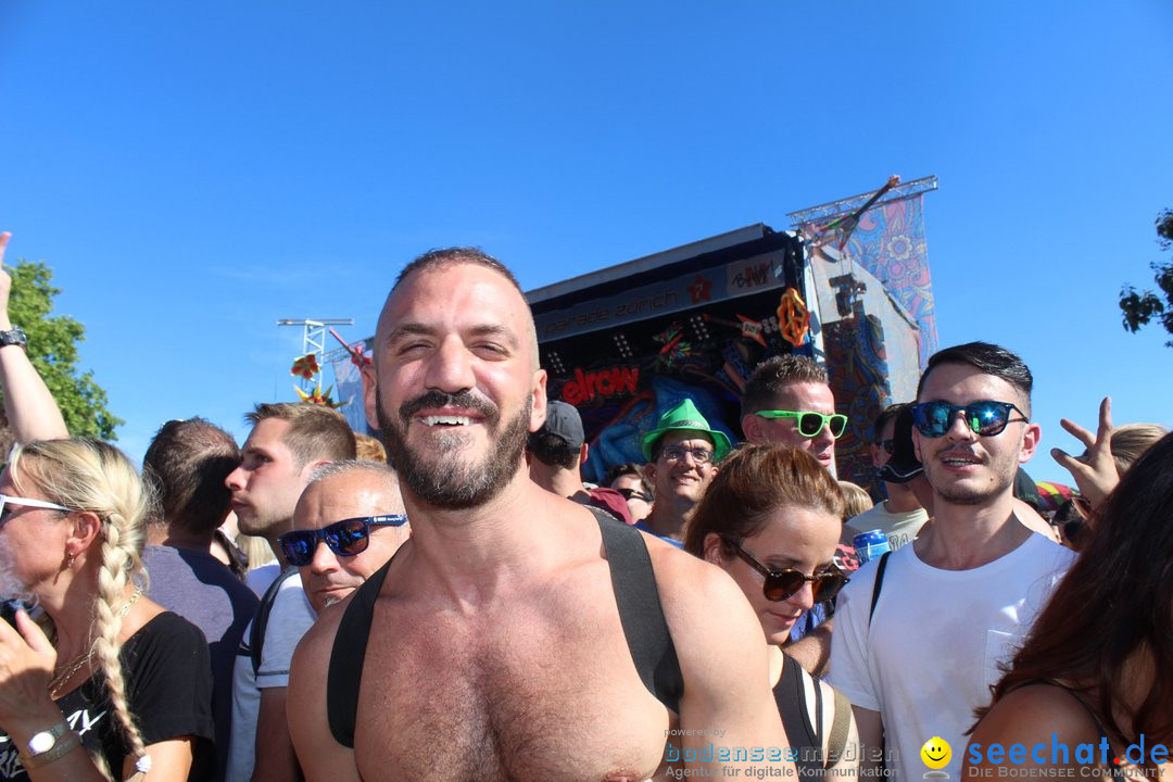 Streetparade 2018 - Culture of tolerance: Zuerich, 11.08.2018