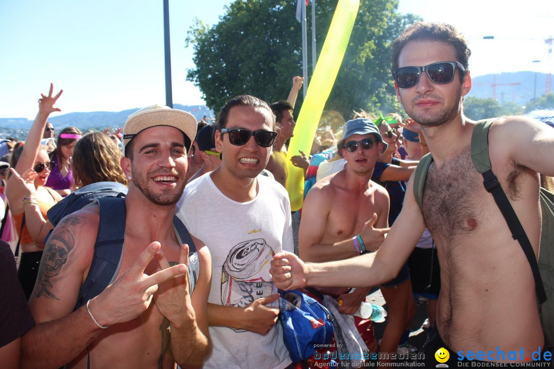 Streetparade 2018 - Culture of tolerance: Zuerich, 11.08.2018