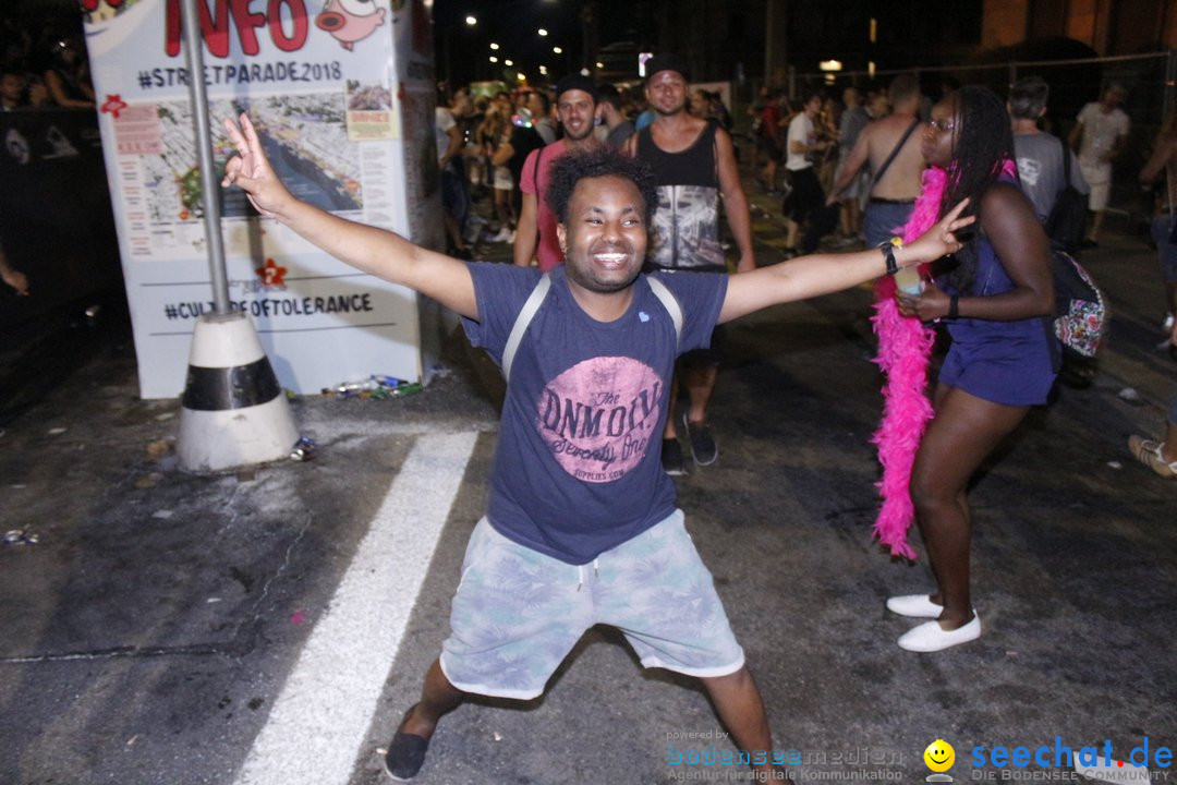 Streetparade 2018 - Culture of tolerance: Zuerich, 11.08.2018