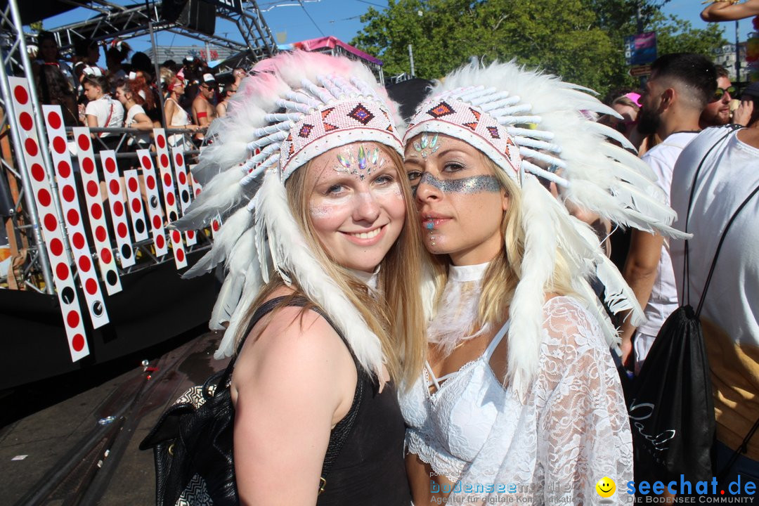 Streetparade 2018 - Culture of tolerance: Zuerich, 11.08.2018