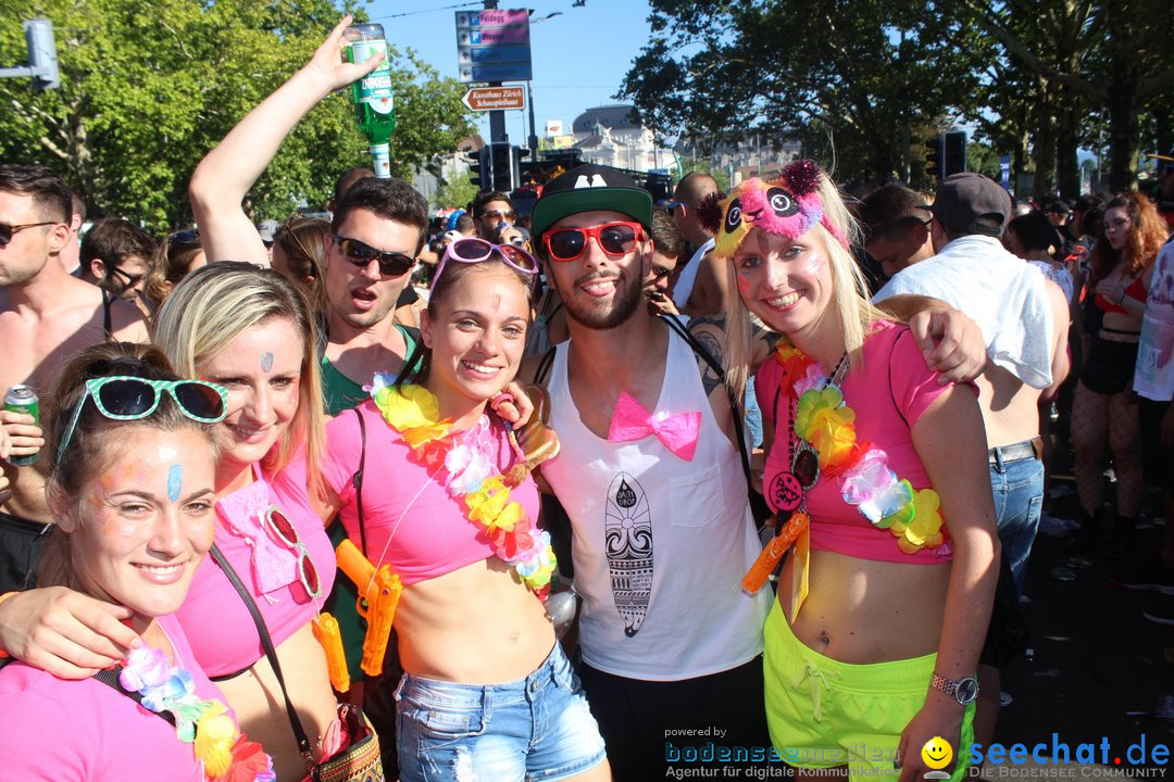 Streetparade 2018 - Culture of tolerance: Zuerich, 11.08.2018