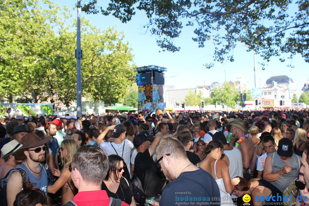 Streetparade 2018 - Culture of tolerance: Zuerich, 11.08.2018