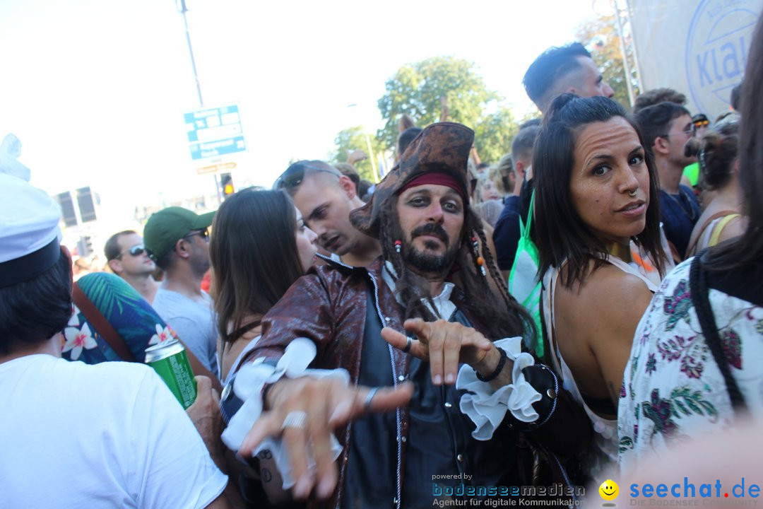 Streetparade 2018 - Culture of tolerance: Zuerich, 11.08.2018