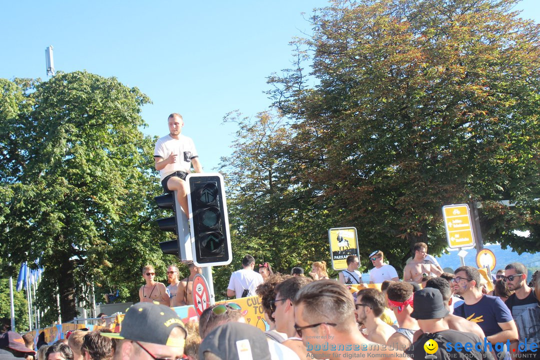 Streetparade 2018 - Culture of tolerance: Zuerich, 11.08.2018