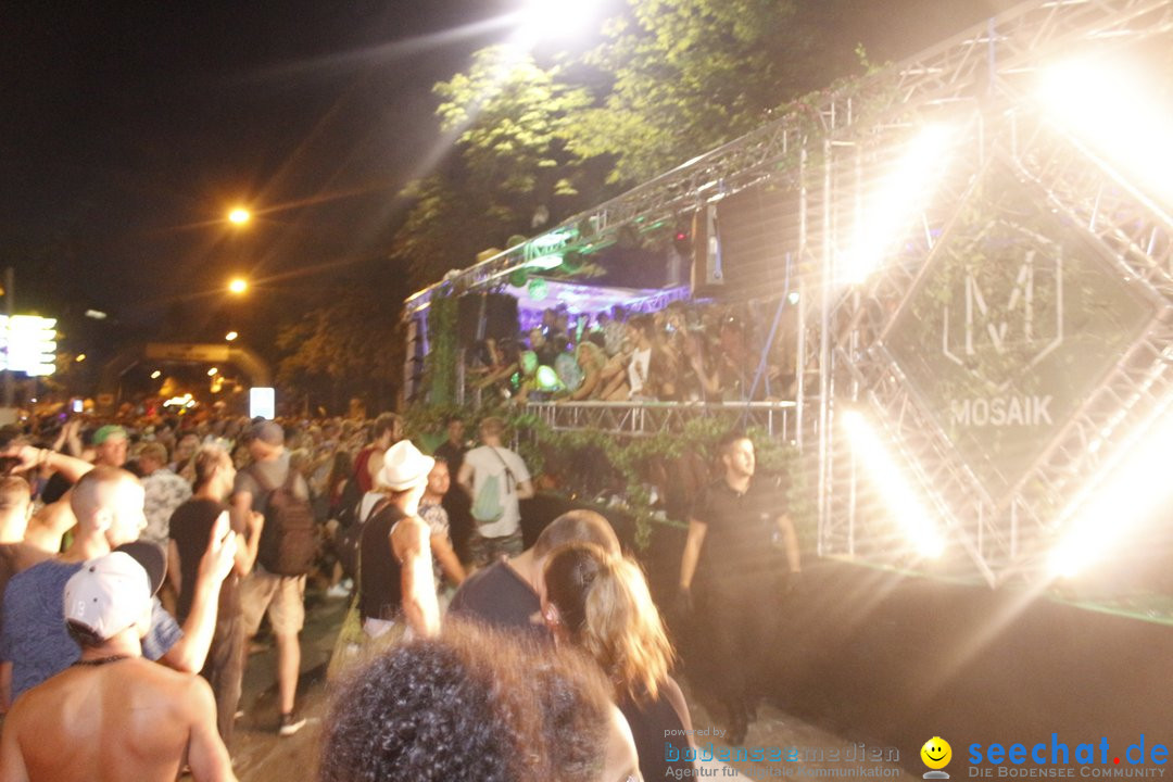 Streetparade 2018 - Culture of tolerance: Zuerich, 11.08.2018